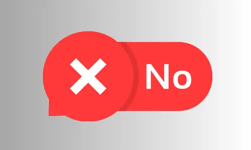 no button