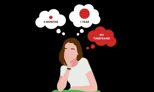 woman thinking to-do list